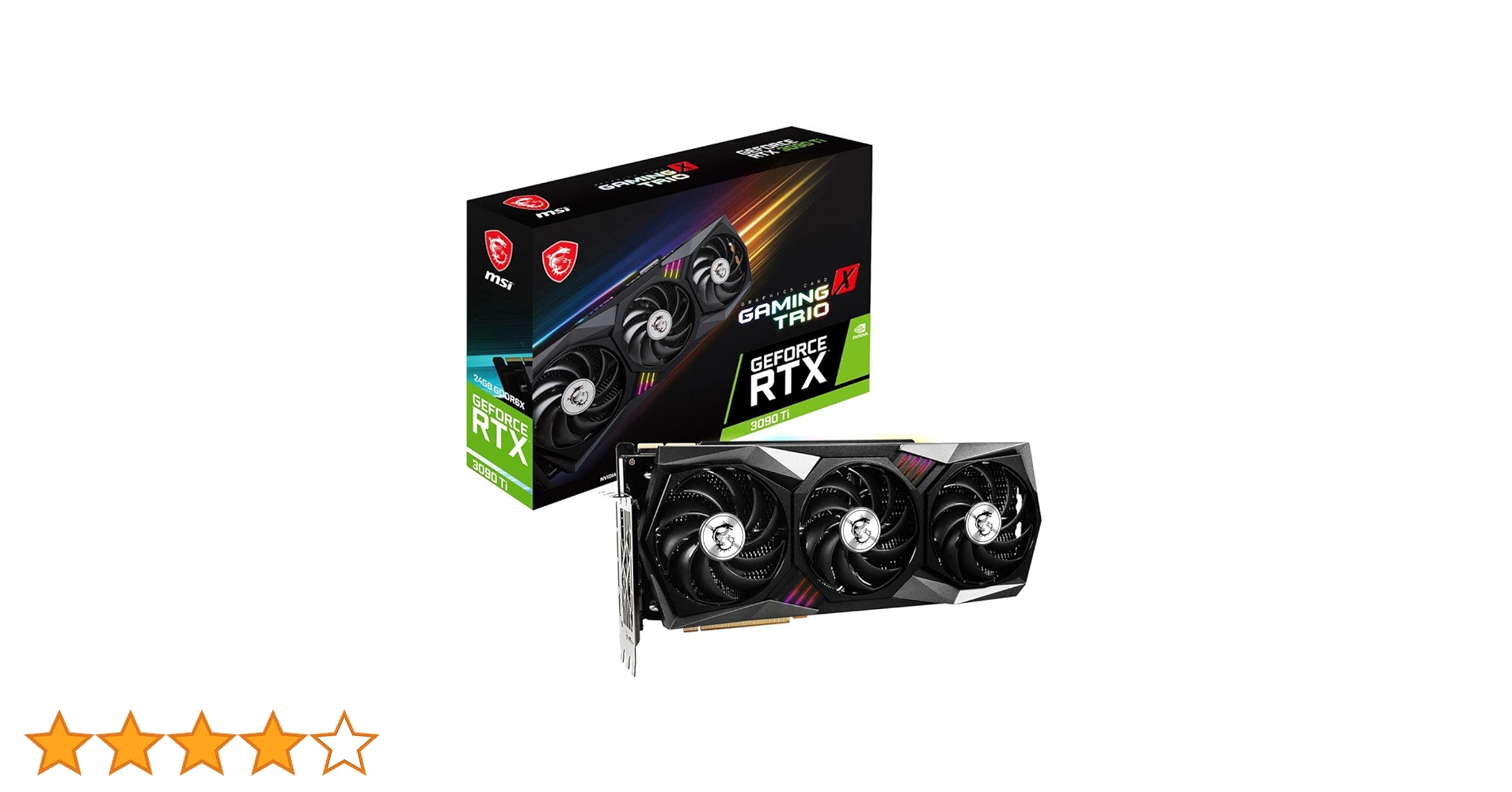 Amazon | MSI GeForce RTX 3090 Ti GAMING X TRIO 24G グラフィックス